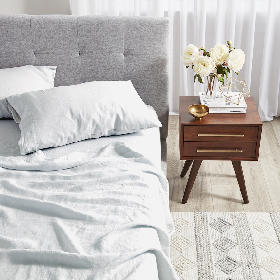 Image 704119_ALTMORE8.jpg, Product 704-119 / Price $189.00 - $226.00, Silk & Snow Flax Linen Fitted Sheet & Pillowcase Set from Silk & Snow on TSC.ca's Home & Garden department