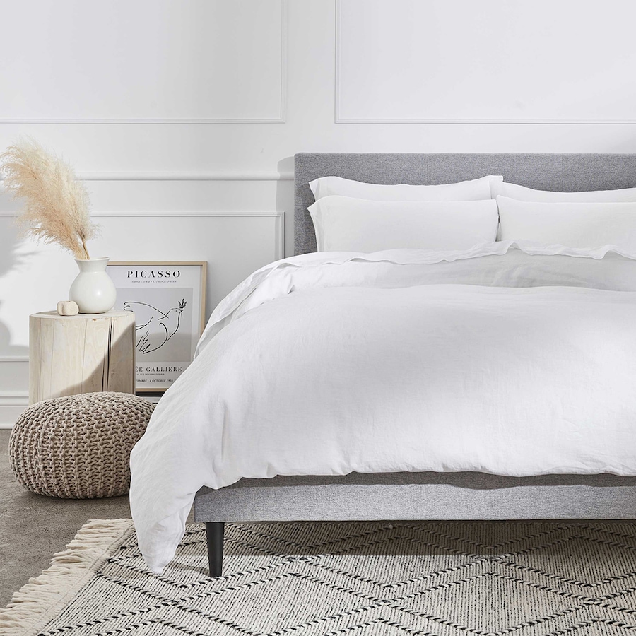 Image 704119_ALTMORE9.jpg, Product 704-119 / Price $189.00 - $226.00, Silk & Snow Flax Linen Fitted Sheet & Pillowcase Set from Silk & Snow on TSC.ca's Home & Garden department
