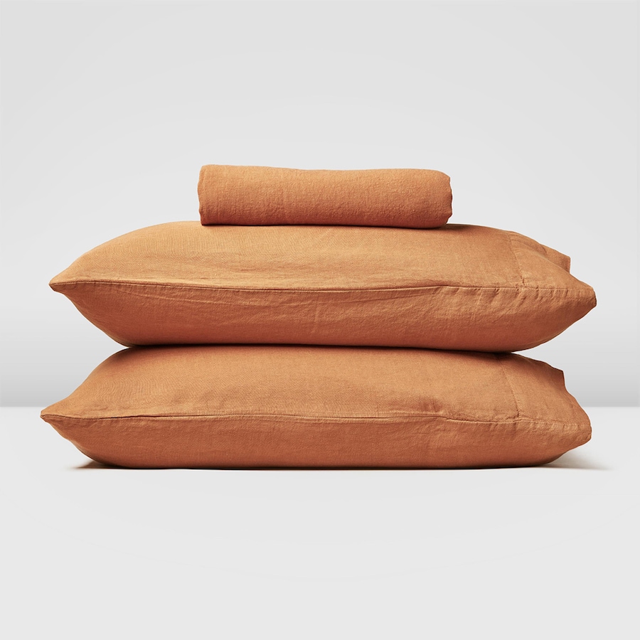 Image 704119_COP.jpg, Product 704-119 / Price $189.00 - $226.00, Silk & Snow Flax Linen Fitted Sheet & Pillowcase Set from Silk & Snow on TSC.ca's Home & Garden department