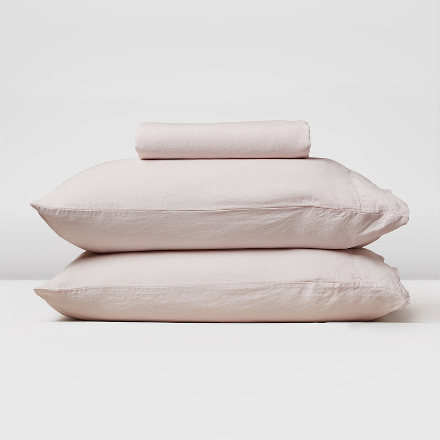 Image 704119_PPI.jpg, Product 704-119 / Price $189.00 - $226.00, Silk & Snow Flax Linen Fitted Sheet & Pillowcase Set from Silk & Snow on TSC.ca's Home & Garden department