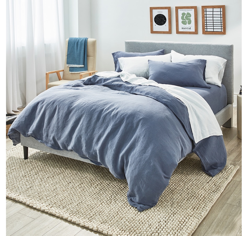 Image 704120_ALTMORE17.jpg, Product 704-120 / Price $102.00 - $119.00, Silk & Snow Flax Linen Flat Sheet from Silk & Snow on TSC.ca's Home & Garden department