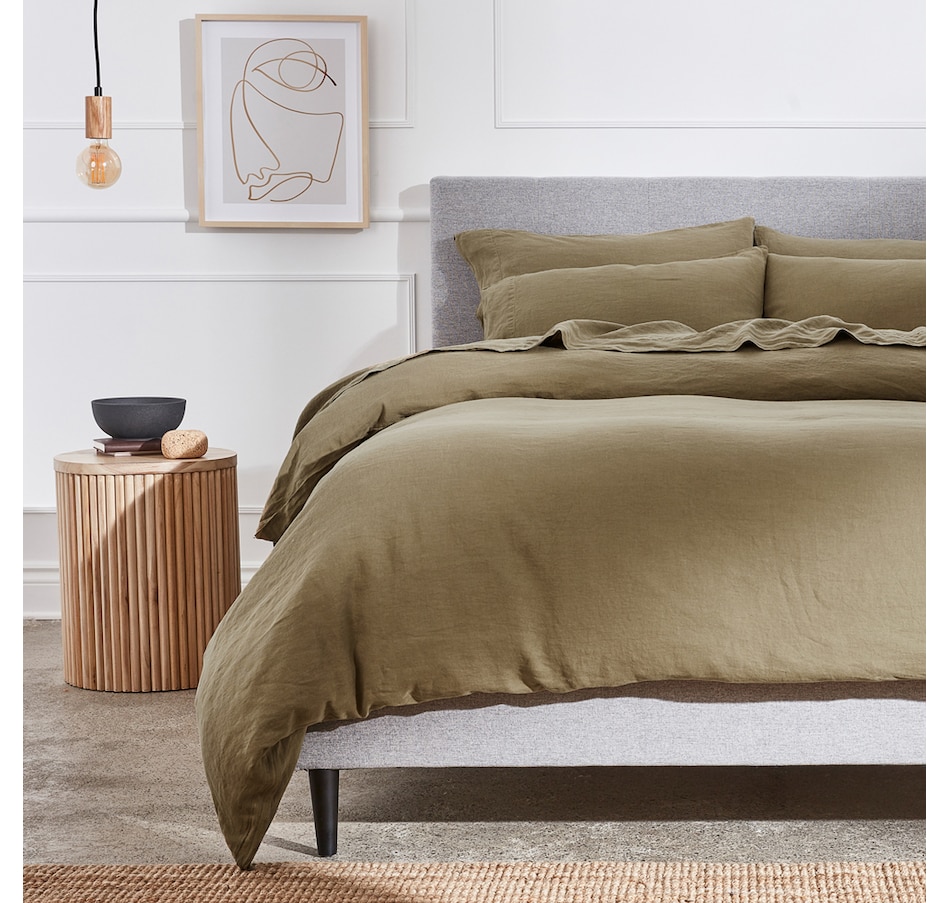 Image 704120_ALTMORE18.jpg, Product 704-120 / Price $102.00 - $119.00, Silk & Snow Flax Linen Flat Sheet from Silk & Snow on TSC.ca's Home & Garden department