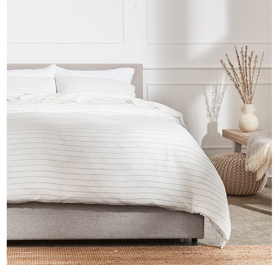 Image 704120_ALTMORE19.jpg, Product 704-120 / Price $102.00 - $119.00, Silk & Snow Flax Linen Flat Sheet from Silk & Snow on TSC.ca's Home & Garden department