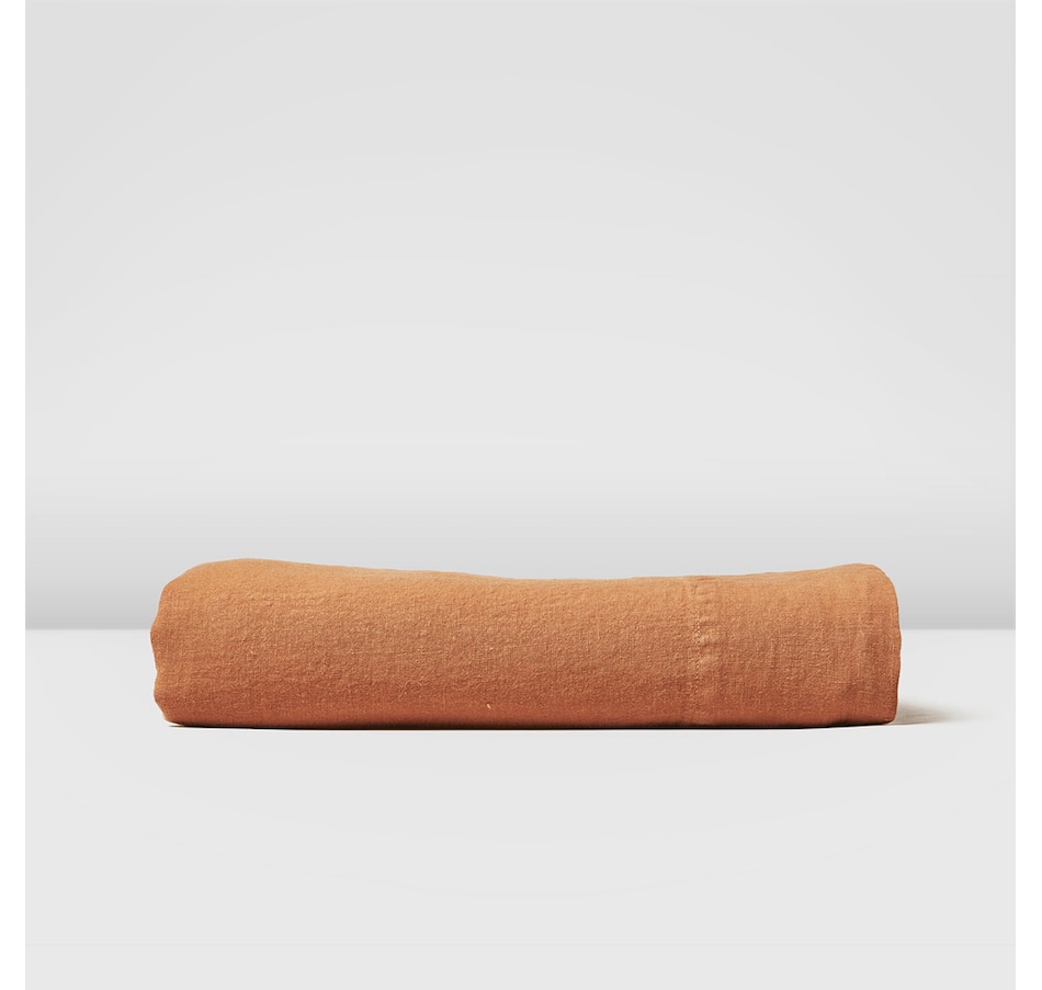 Image 704120_COP.jpg, Product 704-120 / Price $102.00 - $119.00, Silk & Snow Flax Linen Flat Sheet from Silk & Snow on TSC.ca's Home & Garden department