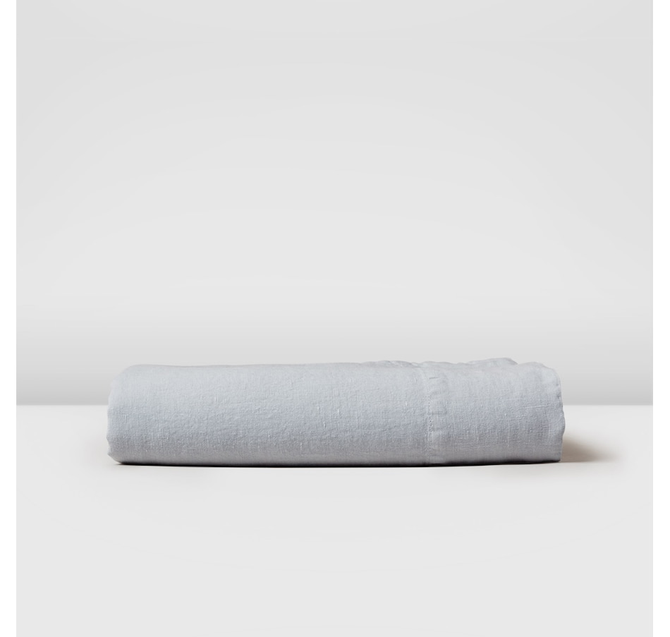 Image 704120_LUGR.jpg, Product 704-120 / Price $102.00 - $119.00, Silk & Snow Flax Linen Flat Sheet from Silk & Snow on TSC.ca's Home & Garden department
