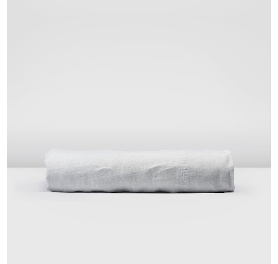 Image 704120_NSGRY.jpg, Product 704-120 / Price $102.00 - $119.00, Silk & Snow Flax Linen Flat Sheet from Silk & Snow on TSC.ca's Home & Garden department