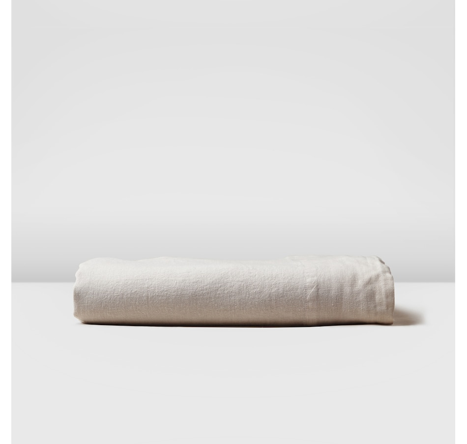 Image 704120_OAT.jpg, Product 704-120 / Price $102.00 - $119.00, Silk & Snow Flax Linen Flat Sheet from Silk & Snow on TSC.ca's Home & Garden department
