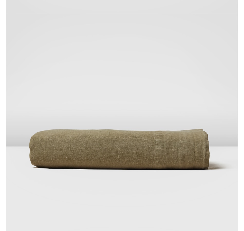 Image 704120_OGN.jpg, Product 704-120 / Price $102.00 - $119.00, Silk & Snow Flax Linen Flat Sheet from Silk & Snow on TSC.ca's Home & Garden department
