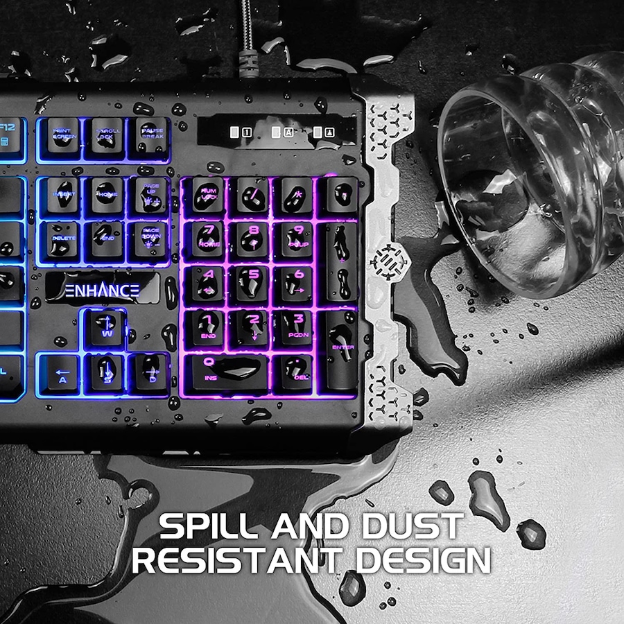 Image 704211_ALTMORE3.jpg, Product 704-211 / Price $49.99, Enhance Infiltrate Membrane Gaming Keyboard (ENINKNL100BKUS) from Enhance on TSC.ca's Electronics department