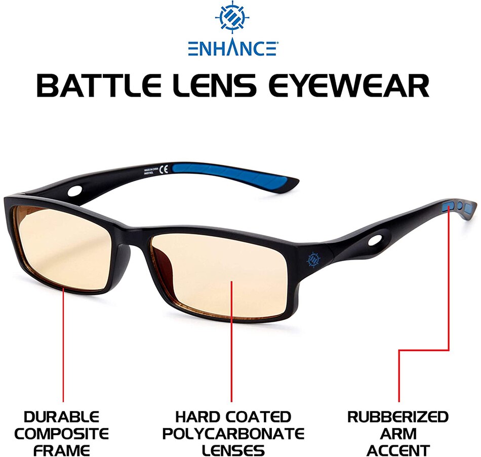 Image 704214_ALTMORE1.jpg, Product 704-214 / Price $44.99, Enhance Battle Lens Blue-Light-Blocking Glasses, Blue (ENPCBG6100BLEW) from Enhance on TSC.ca's Fashion department