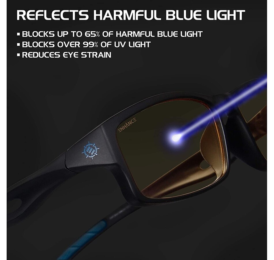 Image 704214_ALTMORE2.jpg, Product 704-214 / Price $44.99, Enhance Battle Lens Blue-Light-Blocking Glasses, Blue (ENPCBG6100BLEW) from Enhance on TSC.ca's Fashion department