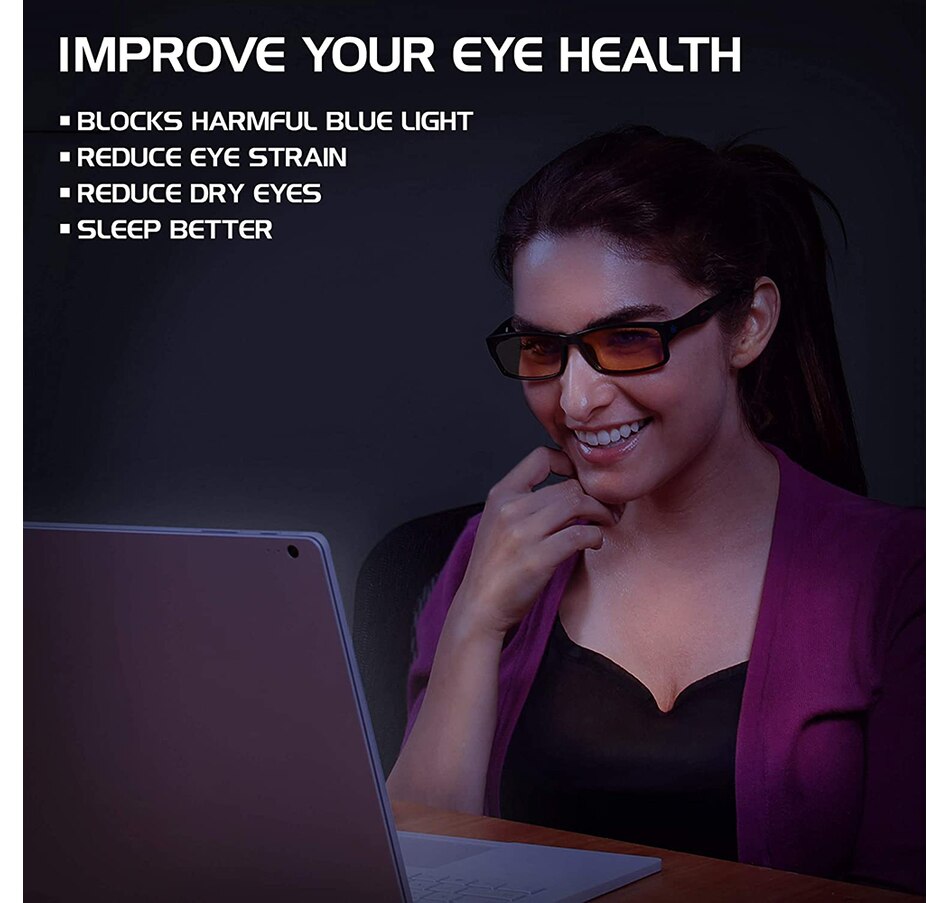 Image 704214_ALTMORE3.jpg, Product 704-214 / Price $44.99, Enhance Battle Lens Blue-Light-Blocking Glasses, Blue (ENPCBG6100BLEW) from Enhance on TSC.ca's Fashion department