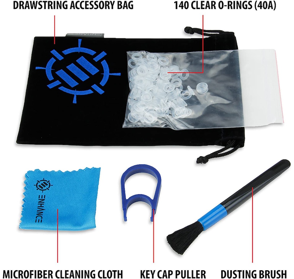 Image 704216_ALTMORE1.jpg, Product 704-216 / Price $24.99, Enhance Mechanical Keyboard O-Ring Ultra (ENPCMK1100BKEW) from Enhance on TSC.ca's Electronics department