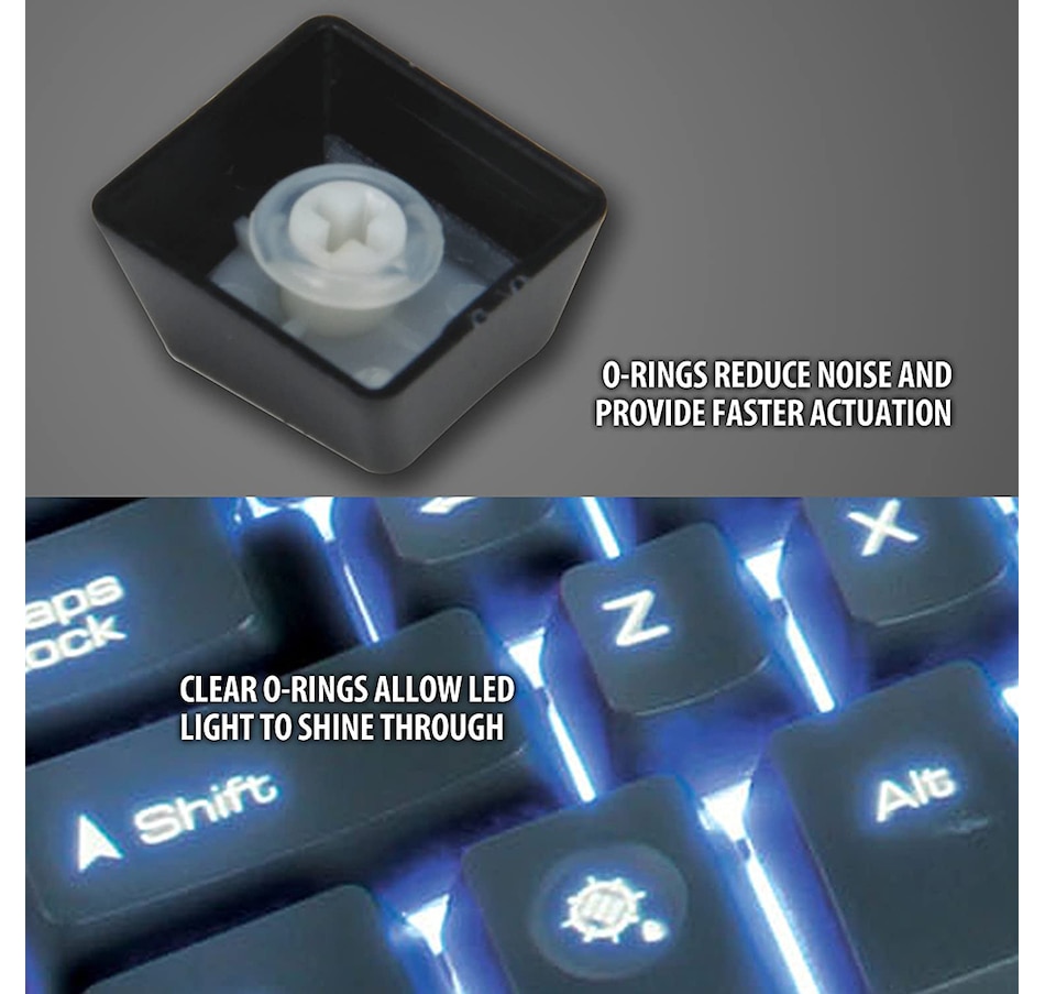 Image 704216_ALTMORE2.jpg, Product 704-216 / Price $24.99, Enhance Mechanical Keyboard O-Ring Ultra (ENPCMK1100BKEW) from Enhance on TSC.ca's Electronics department