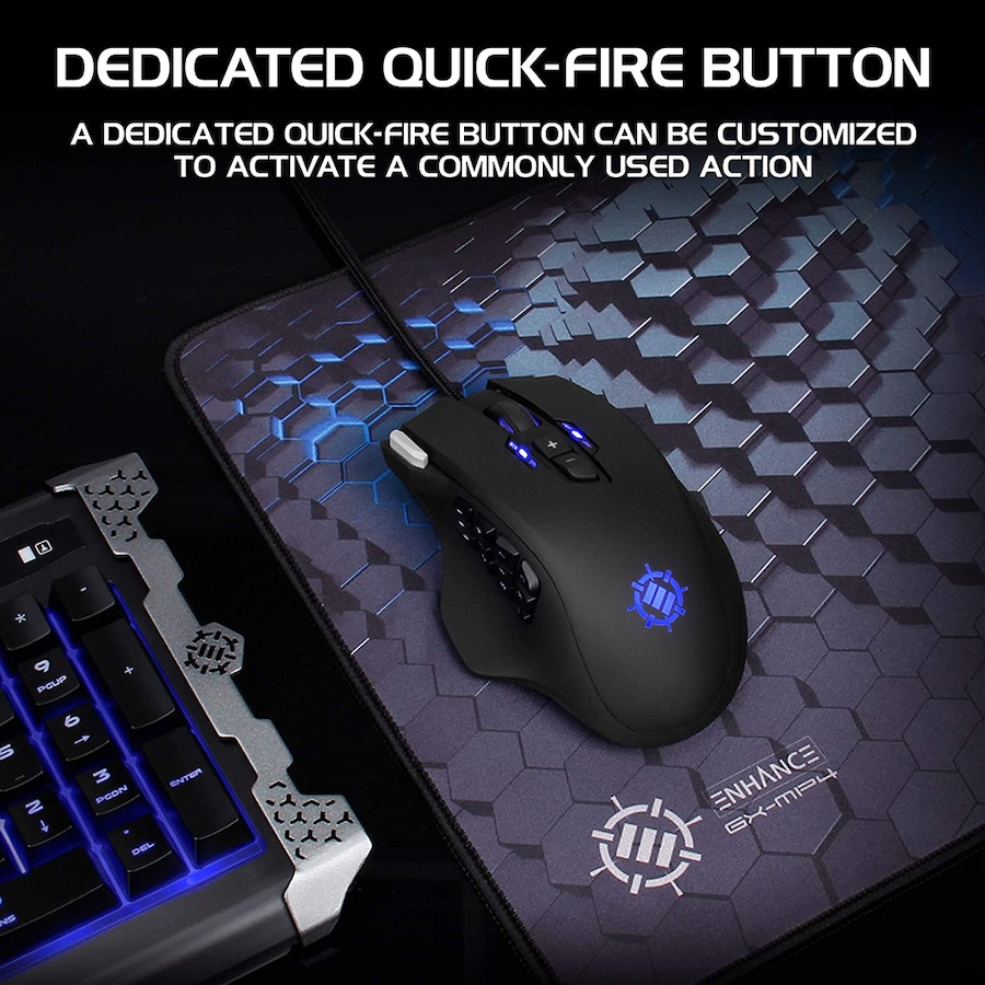 Image 704223_ALTMORE3.jpg, Product 704-223 / Price $59.99, Enhance Theorem 2 MMO Gaming Mouse with 13 Programmable Side Buttons from Enhance on TSC.ca's Toys & Hobbies department