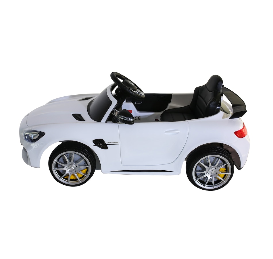 Image 704436.jpg, Product 704-436 / Price $399.99, Mercedes GTR 1-Seater Ride-On Car (White, 1-Person, 2 Speeds, EVA) on TSC.ca's Toys & Hobbies department