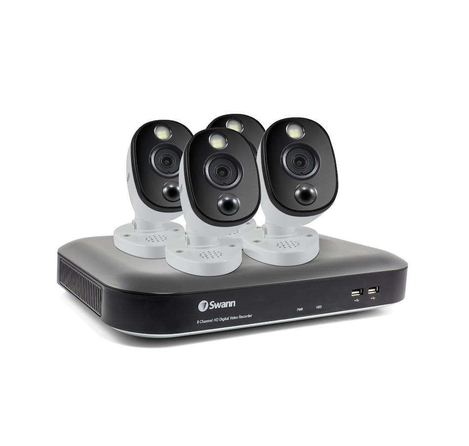 Image 704491_ALTMORE1.jpg, Product 704-491 / Price $549.99, Swann 4K Ultra HD 8-Channel 2TB Hard Drive DVR Security System with Four Heat- and Motion-Sensing Bullet Cameras from Swann on TSC.ca's Electronics department