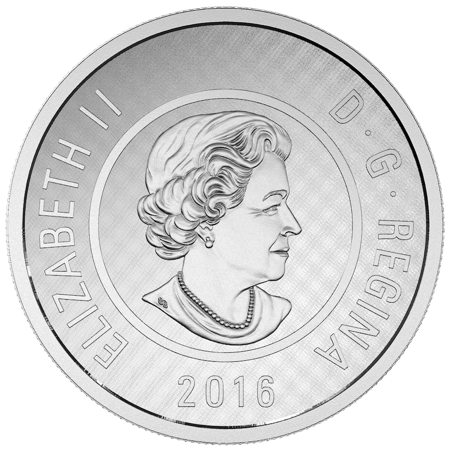 Image 704502_ALTMORE1.jpg, Product 704-502 / Price $899.95, 2016 Polar Bear $2 Big Coin in Colour Five-Ounce Fine Silver from Royal Canadian Mint (RCM) on TSC.ca's Coins department