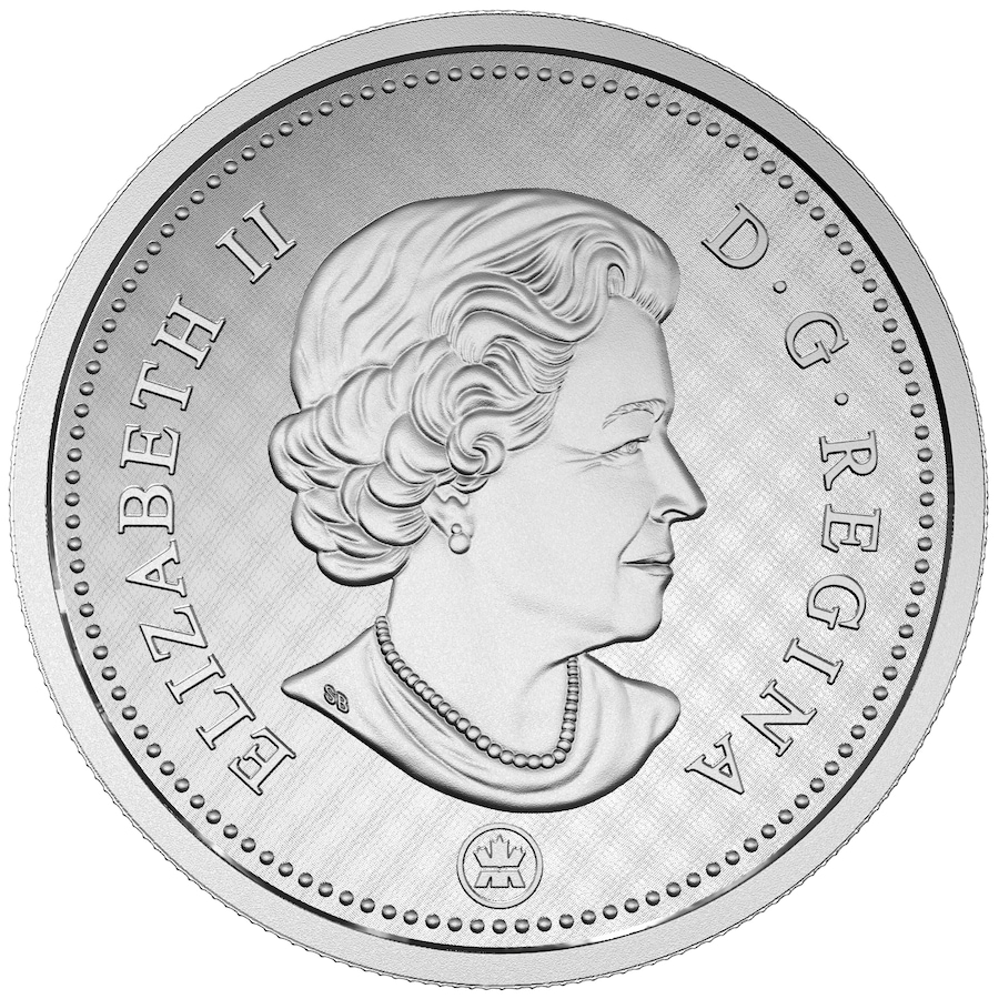 Image 704505_ALTMORE1.jpg, Product 704-505 / Price $899.95, 2016 Beaver Five Cents Big Coin Five-Ounce Fine Silver with Colour from Royal Canadian Mint (RCM) on TSC.ca's Coins department