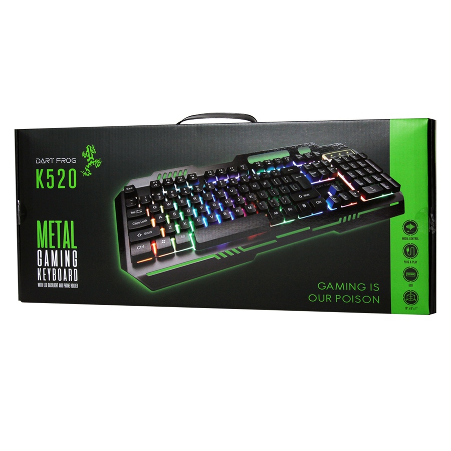 Image 704548_ALTMORE3.jpg, Product 704-548 / Price $39.99, Dart Frog RGB Gaming Keyboard from Dart Frog on TSC.ca's Electronics department