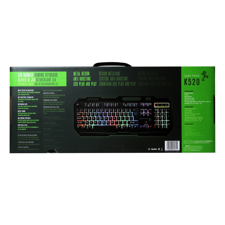 Image 704548_ALTMORE4.jpg, Product 704-548 / Price $39.99, Dart Frog RGB Gaming Keyboard from Dart Frog on TSC.ca's Electronics department