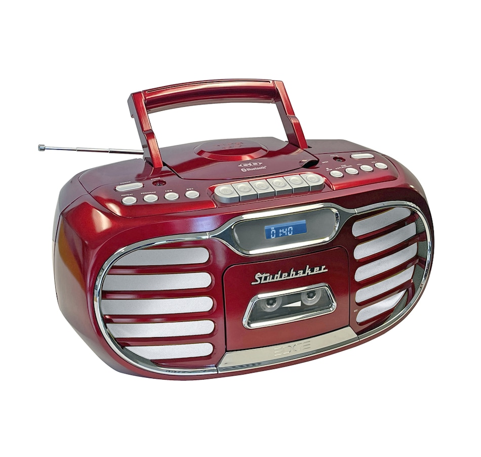 Image 704667_ALTMORE10.jpg, Product 704-667 / Price $199.99, Studebaker Retro Edge Bluetooth Boombox with CD/cassette/AM/FM Stereo Radio on TSC.ca's Electronics department