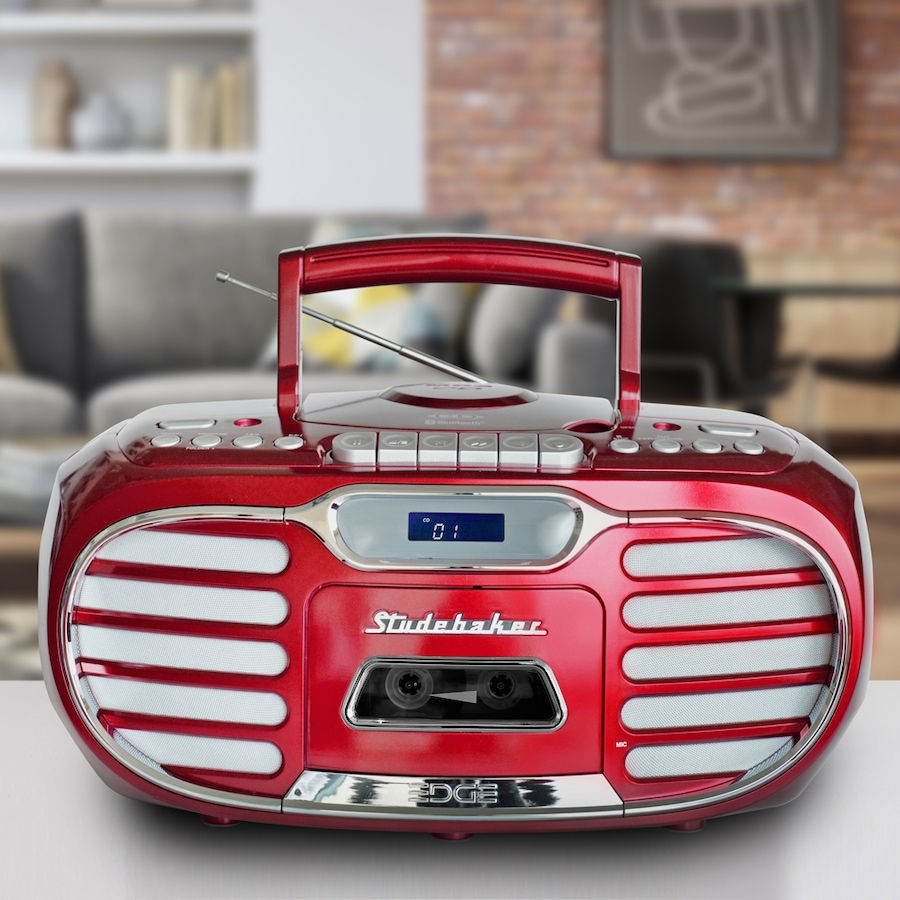 Image 704667_ALTMORE12.jpg, Product 704-667 / Price $199.99, Studebaker Retro Edge Bluetooth Boombox with CD/cassette/AM/FM Stereo Radio from Studebaker on TSC.ca's Electronics department