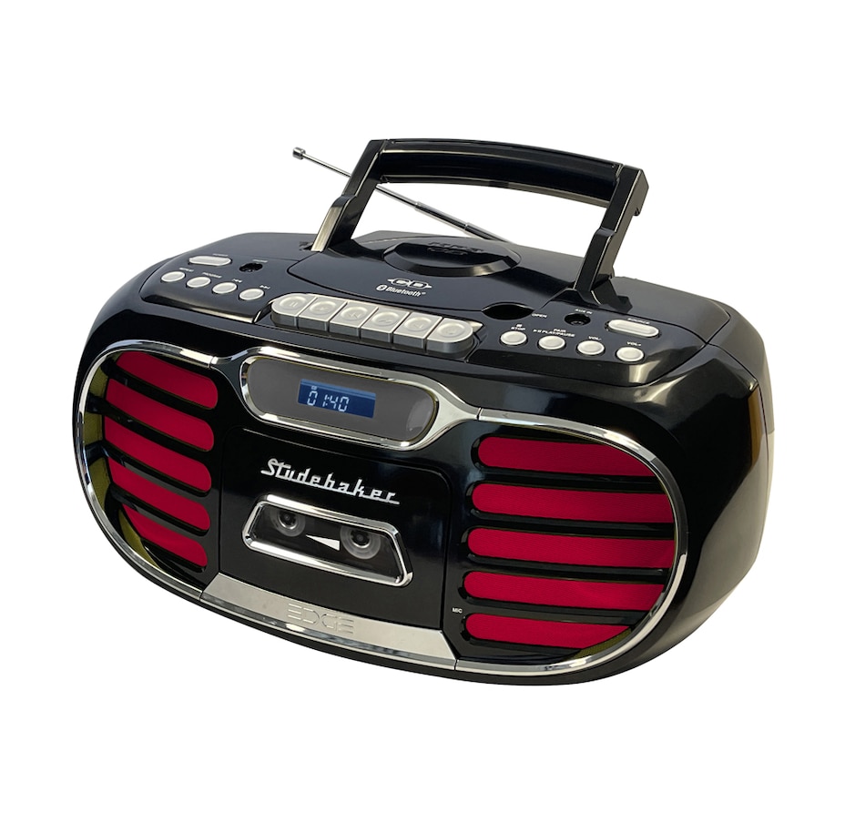 Image 704667_ALTMORE14.jpg, Product 704-667 / Price $199.99, Studebaker Retro Edge Bluetooth Boombox with CD/cassette/AM/FM Stereo Radio on TSC.ca's Electronics department