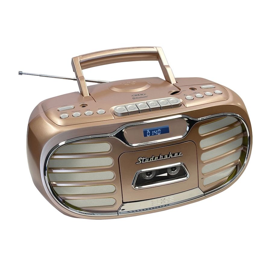 Image 704667_ALTMORE18.jpg, Product 704-667 / Price $199.99, Studebaker Retro Edge Bluetooth Boombox with CD/cassette/AM/FM Stereo Radio from Studebaker on TSC.ca's Electronics department