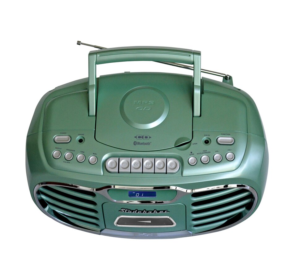 Image 704667_ALTMORE3.jpg, Product 704-667 / Price $199.99, Studebaker Retro Edge Bluetooth Boombox with CD/cassette/AM/FM Stereo Radio on TSC.ca's Electronics department