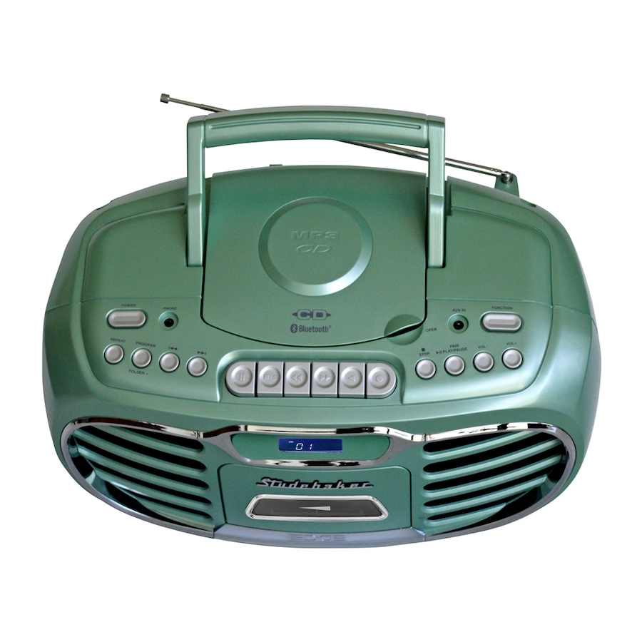 Image 704667_ALTMORE3.jpg, Product 704-667 / Price $199.99, Studebaker Retro Edge Bluetooth Boombox with CD/cassette/AM/FM Stereo Radio from Studebaker on TSC.ca's Electronics department