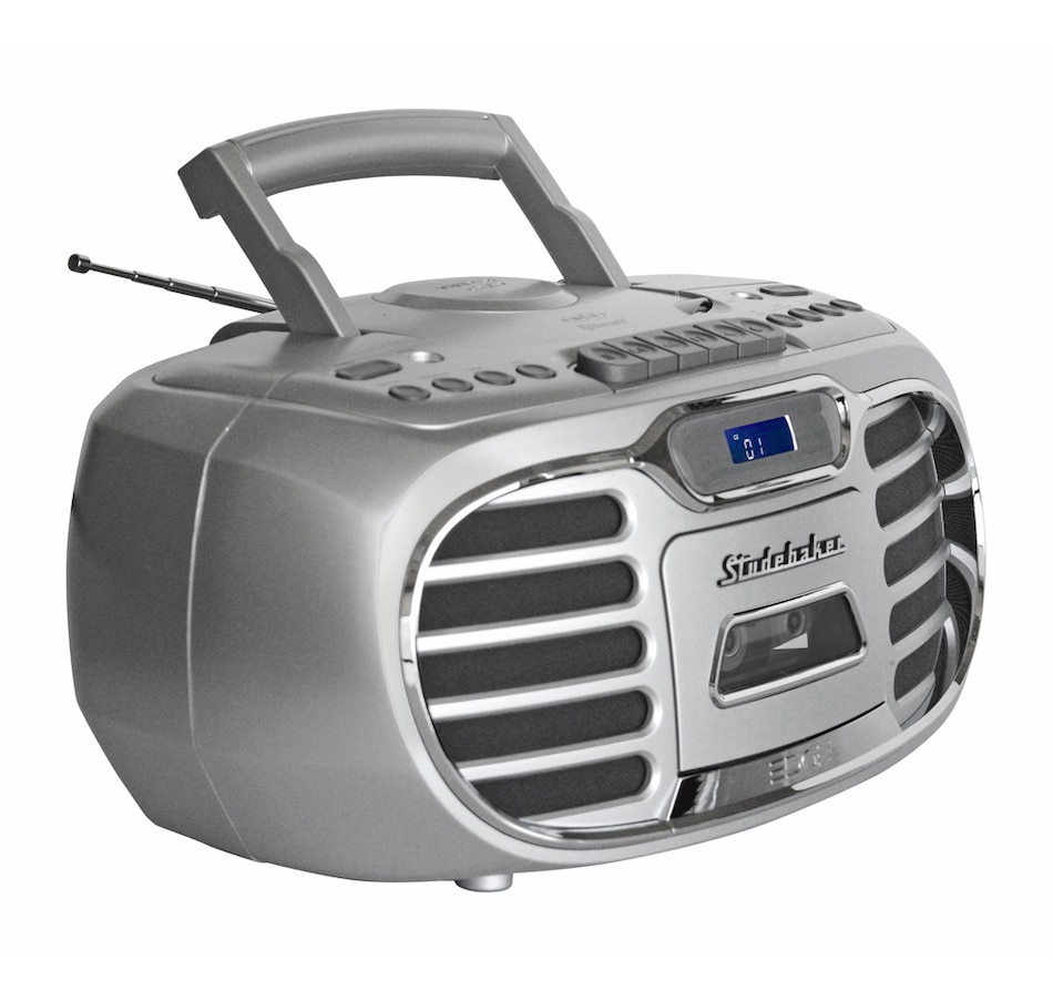 Image 704667_ALTMORE5.jpg, Product 704-667 / Price $199.99, Studebaker Retro Edge Bluetooth Boombox with CD/cassette/AM/FM Stereo Radio on TSC.ca's Electronics department