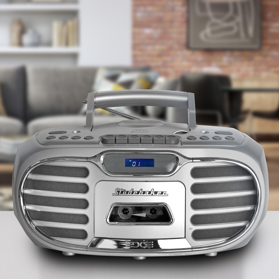 Image 704667_ALTMORE8.jpg, Product 704-667 / Price $199.99, Studebaker Retro Edge Bluetooth Boombox with CD/cassette/AM/FM Stereo Radio from Studebaker on TSC.ca's Electronics department