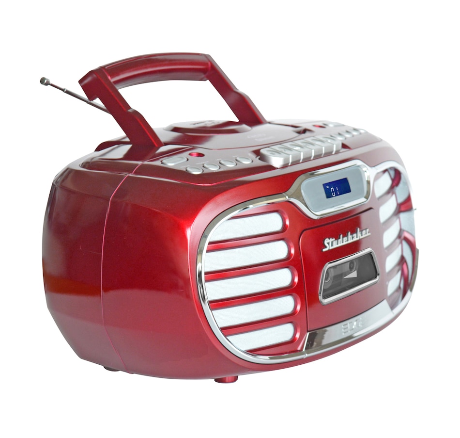 Image 704667_ALTMORE9.jpg, Product 704-667 / Price $199.99, Studebaker Retro Edge Bluetooth Boombox with CD/cassette/AM/FM Stereo Radio on TSC.ca's Electronics department