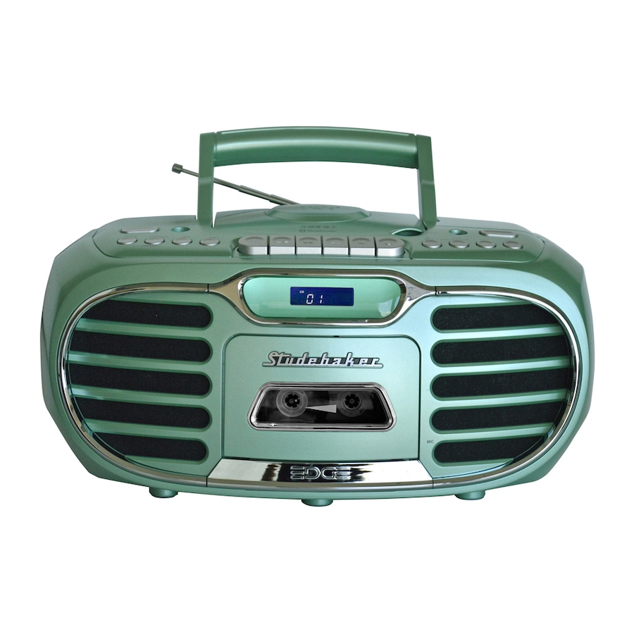 Image 704667_EMR.jpg, Product 704-667 / Price $199.99, Studebaker Retro Edge Bluetooth Boombox with CD/cassette/AM/FM Stereo Radio from Studebaker on TSC.ca's Electronics department