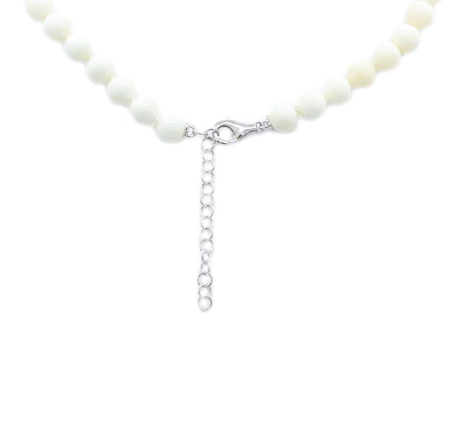 Image 704819_ALTMORE1.jpg, Product 704-819 / Price $356.99, Gems En Vogue Palladium Silver Salmon Coral, Tanzanite, Aquamarine & Blue Sapphire Necklace from Gems En Vogue on TSC.ca's Jewellery department