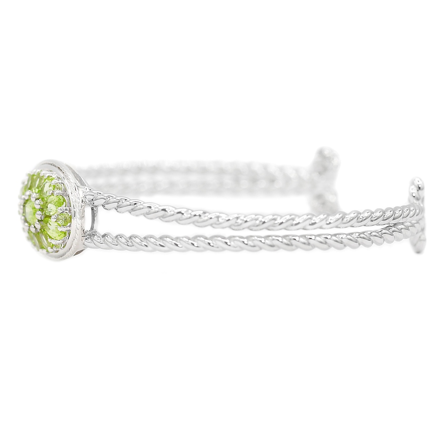 Image 704865_ALTMORE1.jpg, Product 704-865 / Price $209.99, Sterling Silver Peridot Cluster Oval East West Bangle from TSC All IN on TSC.ca's Jewellery department