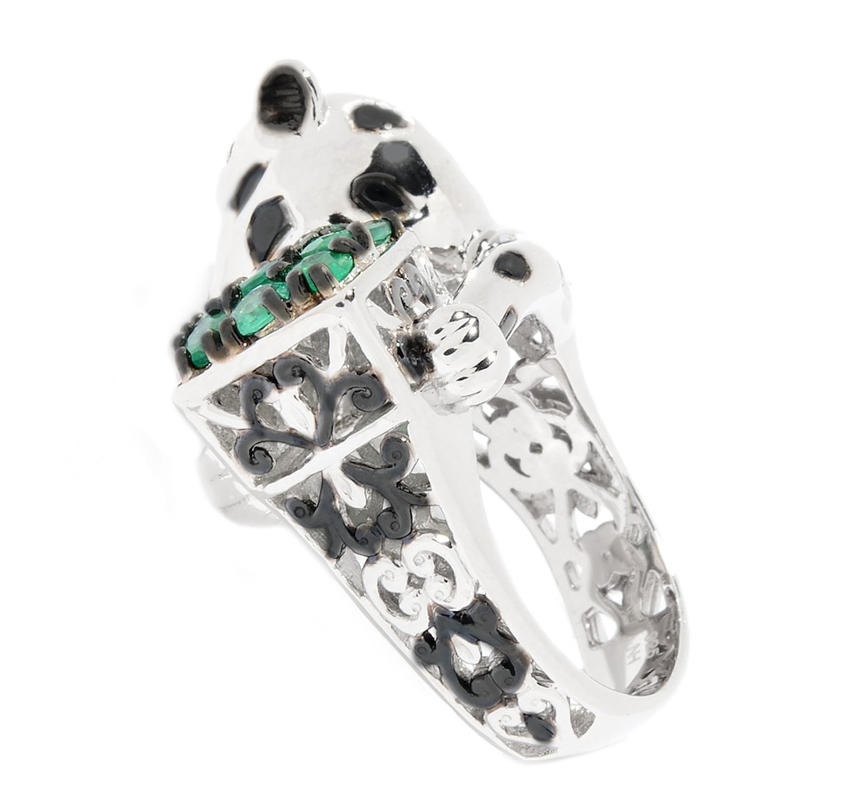 Image 704880_ALTMORE3.jpg, Product 704-880 / Price $398.99, Gems En Vogue Palladium Silver Gemstone Panther Ring from Gems En Vogue on TSC.ca's Jewellery department