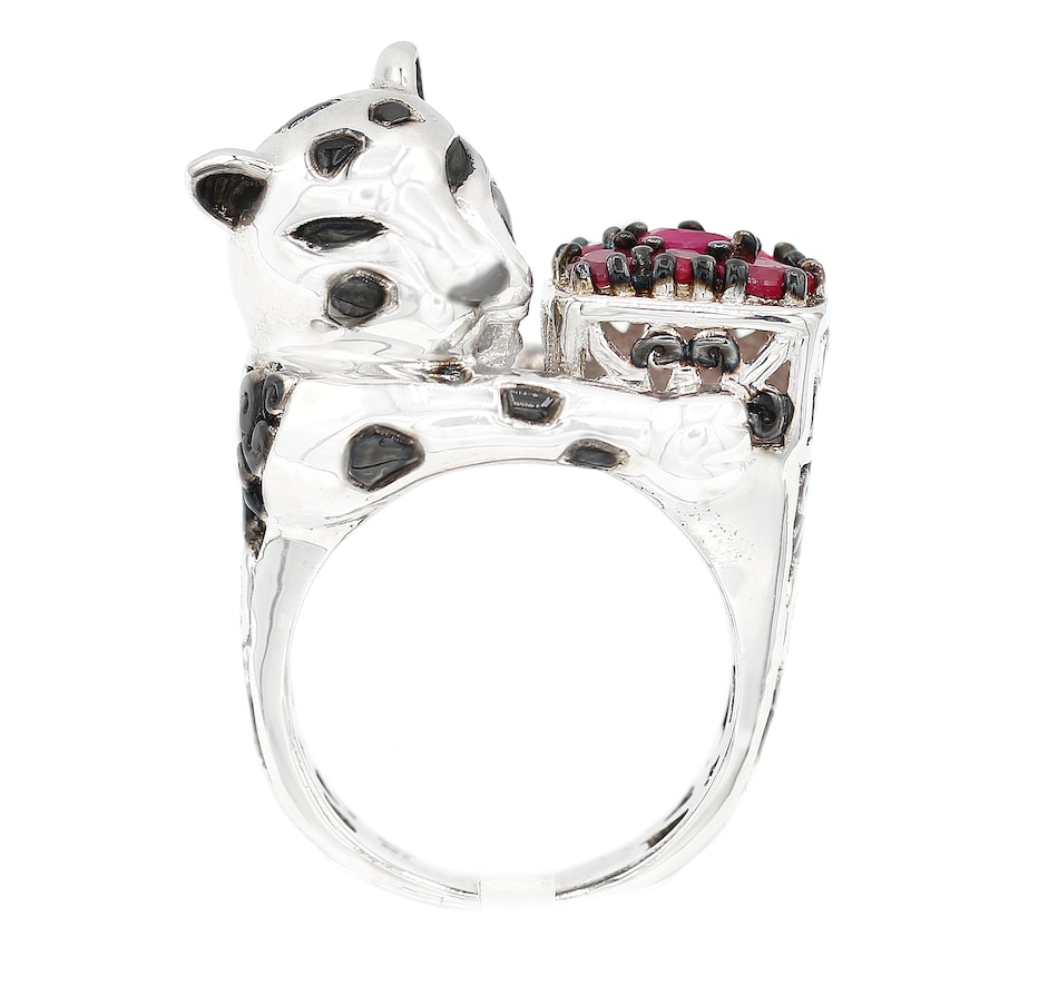 Image 704880_ALTMORE6.jpg, Product 704-880 / Price $398.99, Gems En Vogue Palladium Silver Gemstone Panther Ring from Gems En Vogue on TSC.ca's Jewellery department