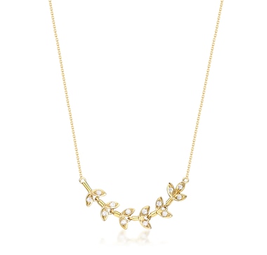10K Yellow Gold 0.19 ctw Diamond Necklace