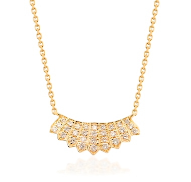 10K Yellow Gold 0.16 ctw Diamond Necklace