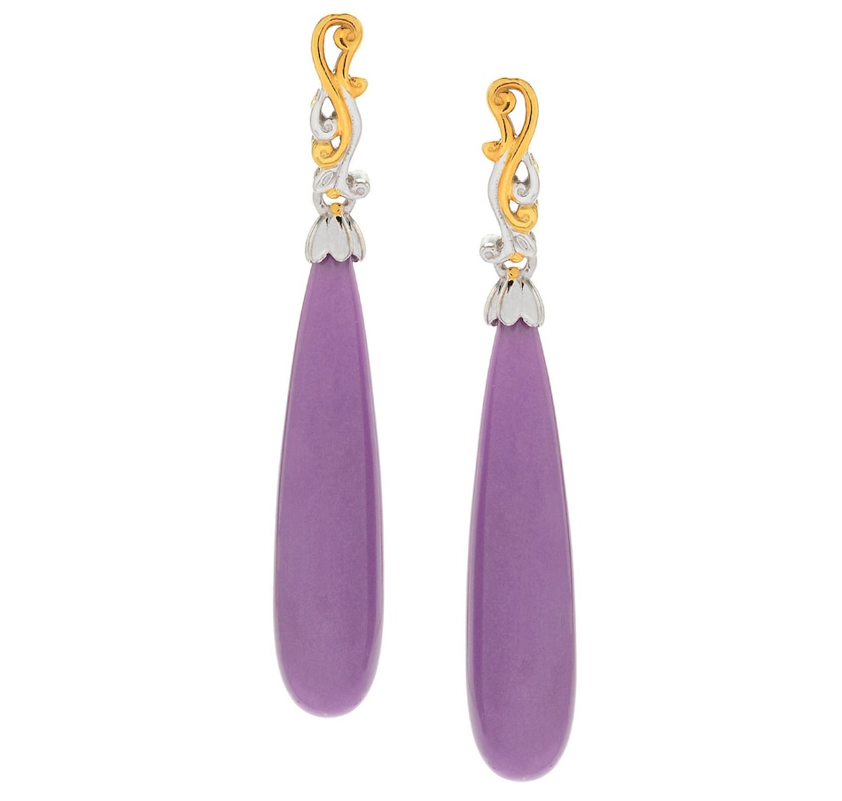 Image 704908.jpg, Product 704-908 / Price $230.99, Gems En Vogue Palladium Silver Phosphosiderite Drop Earrings from Gems En Vogue on TSC.ca's Jewellery department