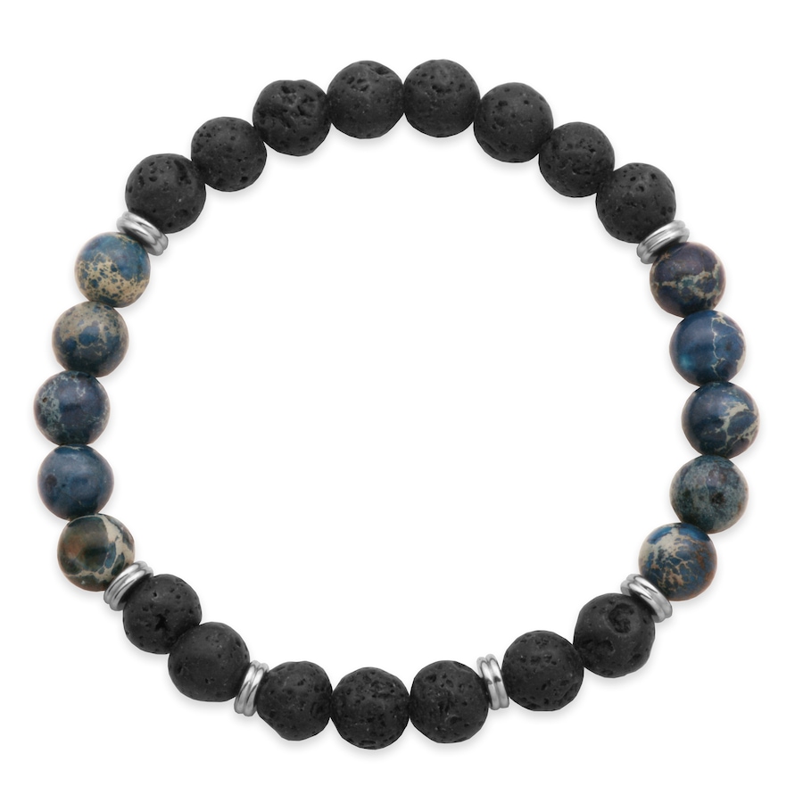 Image 704942_ALTMORE1.jpg, Product 704-942 / Price $42.00, Steelx Men's Lapis and Lava Bead Bracelet from Steelx on TSC.ca's Jewellery department