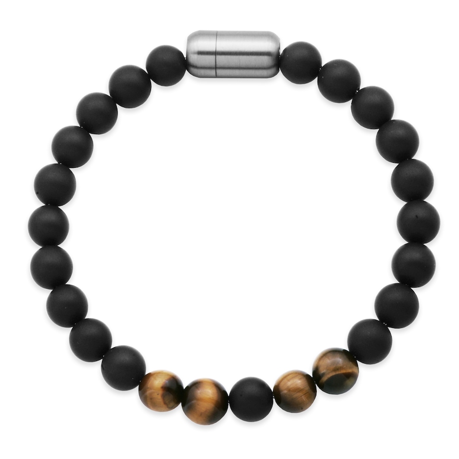 Image 704955.jpg, Product 704-955 / Price $63.00, Steelx Men's Black Onyx and Tiger Eye Bead Bracelet from Steelx on TSC.ca's Jewellery department