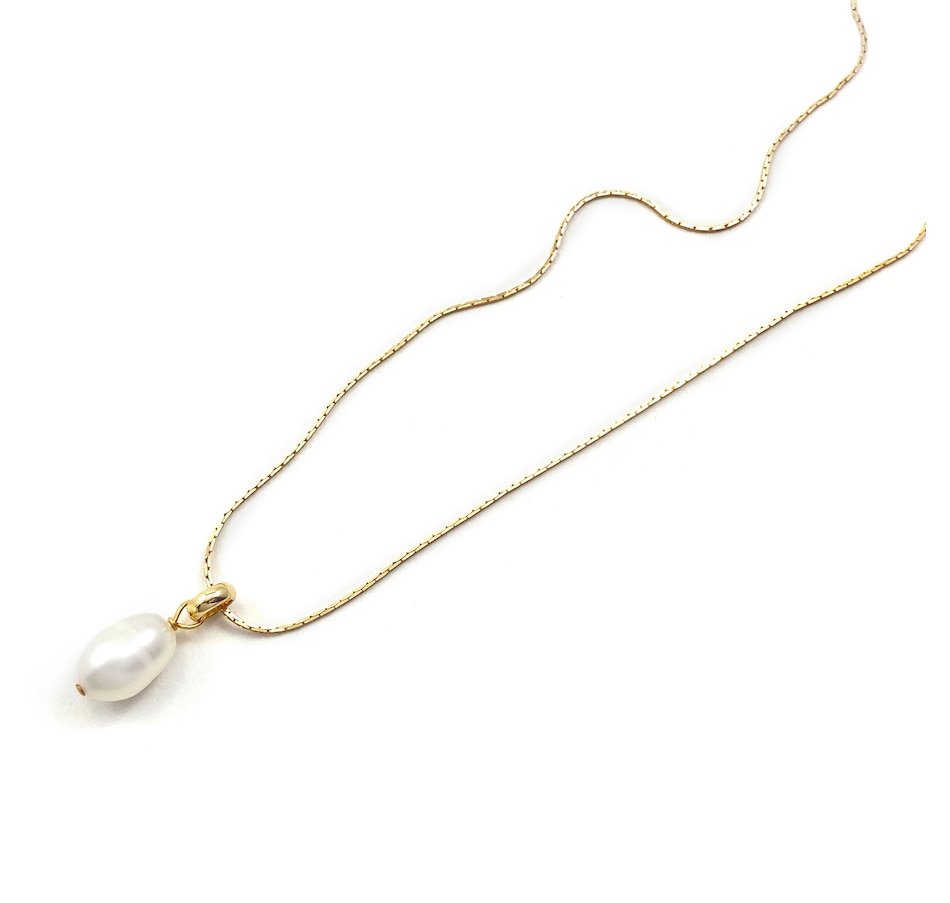 Image 704990_GLD.jpg, Product 704-990 / Price $145.00, BIKO Freshwater Pearl Pendant Necklace from Biko on TSC.ca's Jewellery department