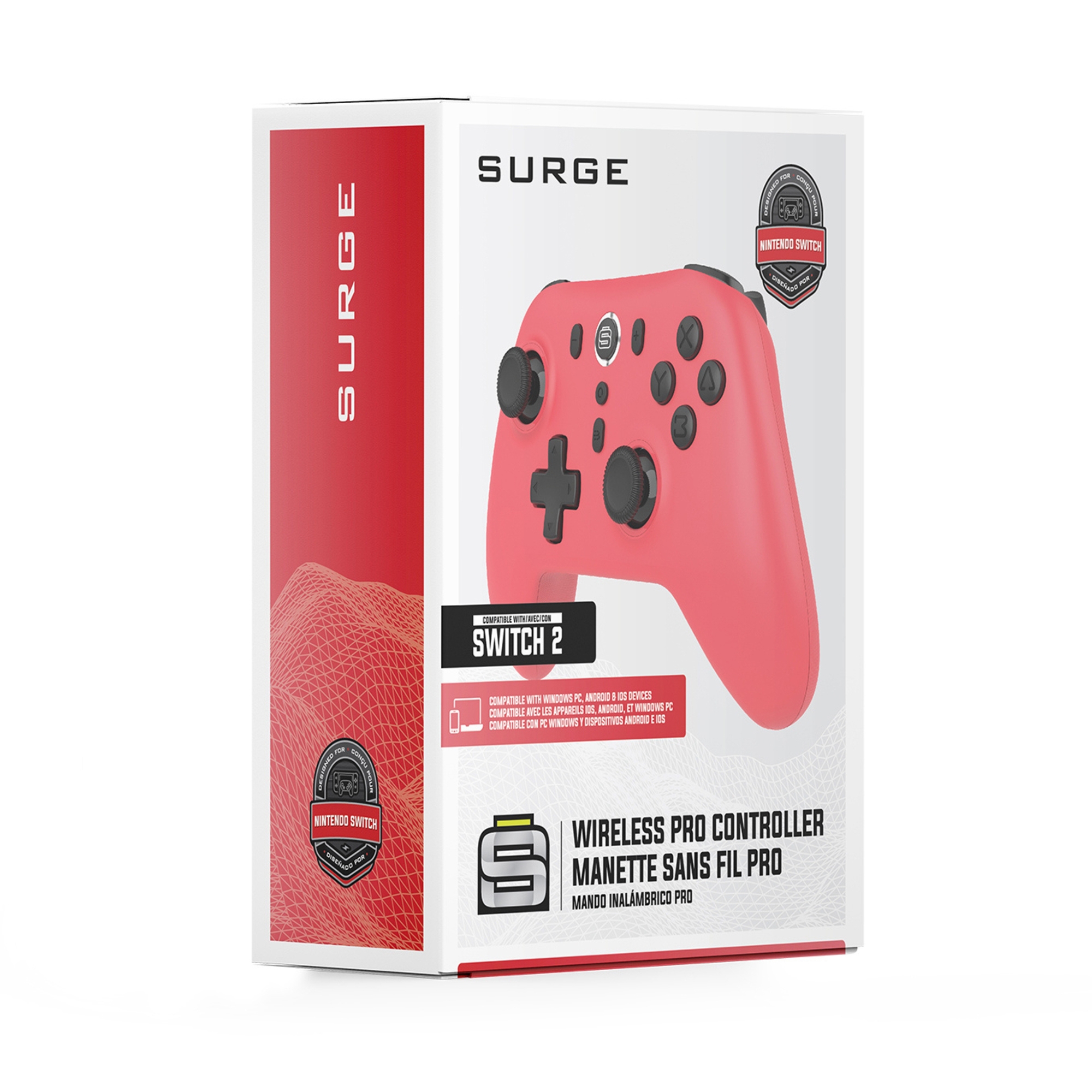 Surge Wireless Pro Controller for Nintendo Switch/Switch 2/PC