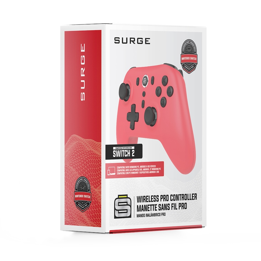 Image 705117_ALTMORE7.jpg, Product 705-117 / Price $39.99, Surge Wireless Pro Controller for Nintendo Switch/Switch 2/PC/Android/iOS from Surge on TSC.ca's Electronics department