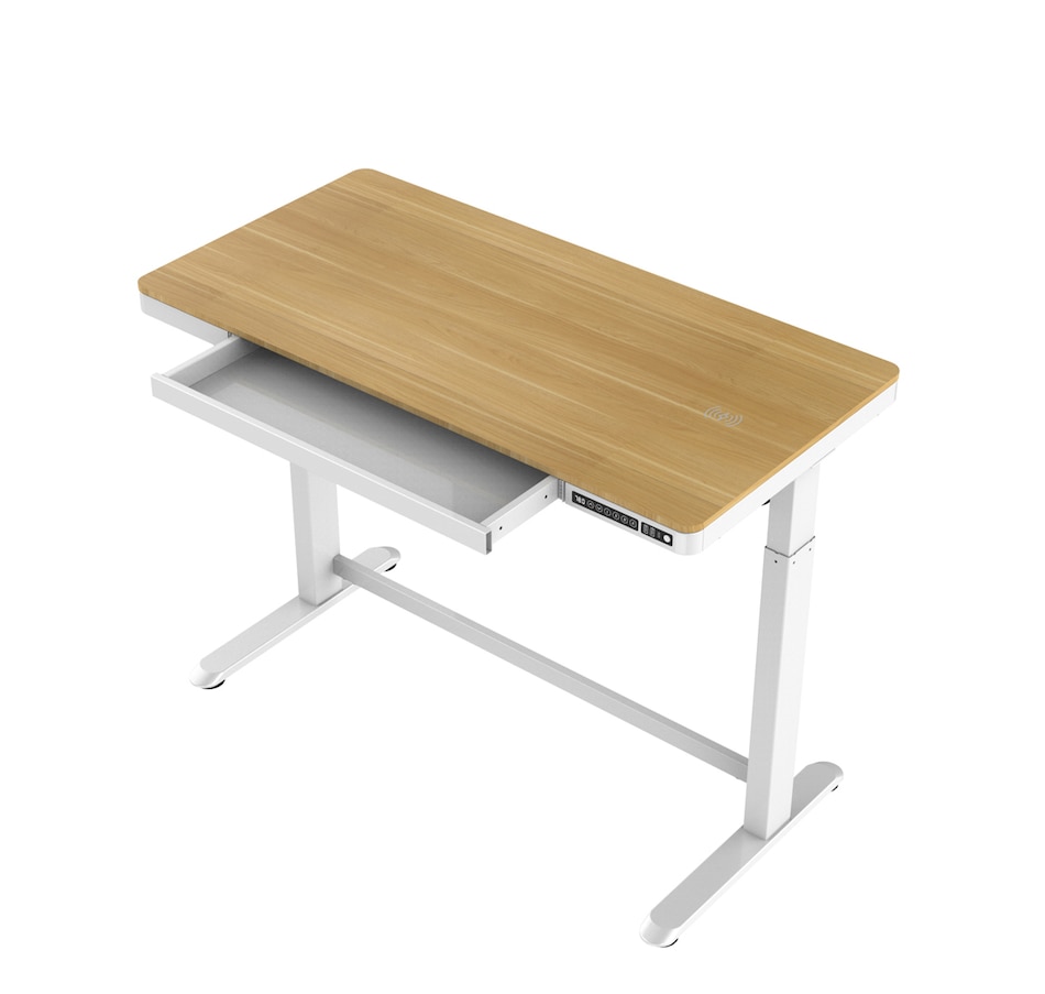 Image 705192_OAK.jpg, Product 705-192 / Price $799.00, Koble Juno Motorized Smart Desk with Qi Wireless Charging on TSC.ca's Home & Garden department