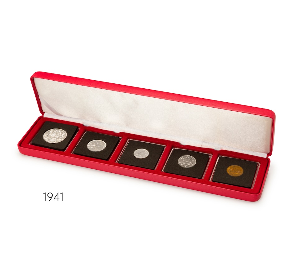 Image 705218_ALTMORE3.jpg, Product 705-218 / Price $499.95, World War II Coin Collection 1939–1945 (37 coins, plus WWII meat ration token) from Canadian Coin & Currency on TSC.ca's Coins department