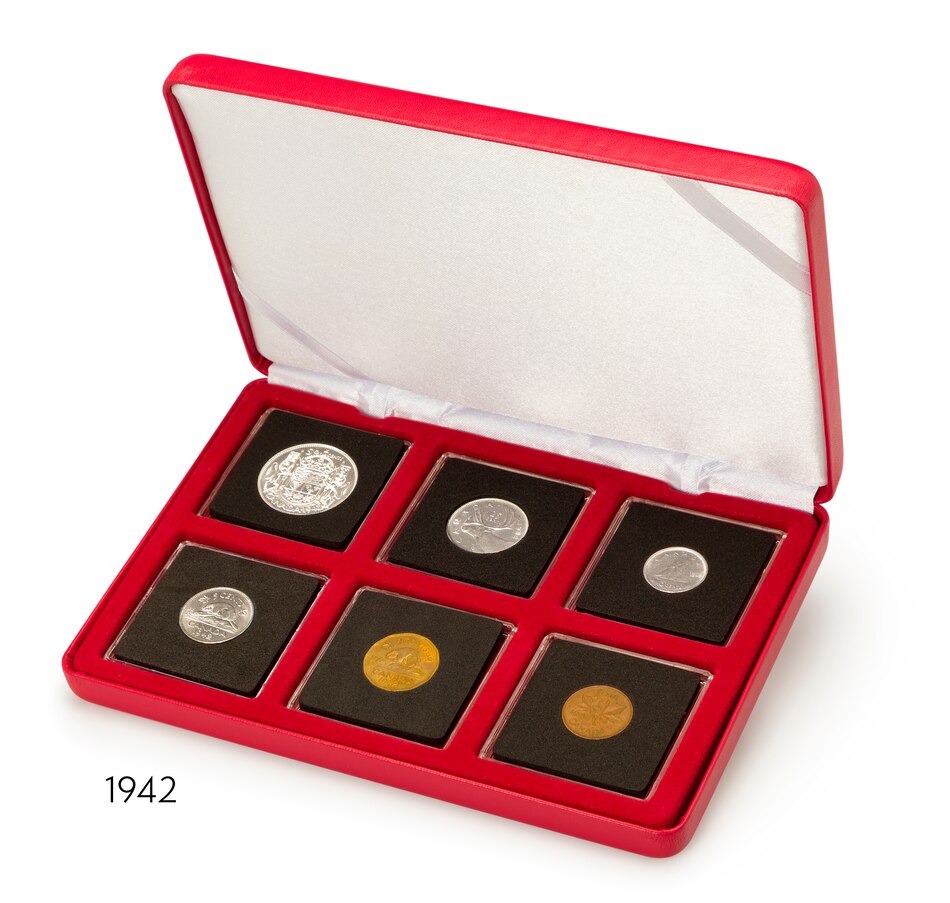 Image 705218_ALTMORE4.jpg, Product 705-218 / Price $499.95, World War II Coin Collection 1939–1945 (37 coins, plus WWII meat ration token) from Canadian Coin & Currency on TSC.ca's Coins department